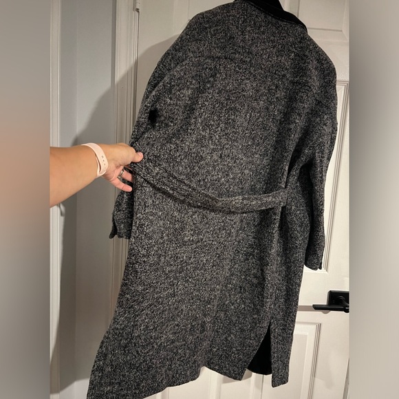 ATM Anthony Thomas Melillo Kimono Overcoat Heather Gray Women Size Small $795 - Picture 6 of 16